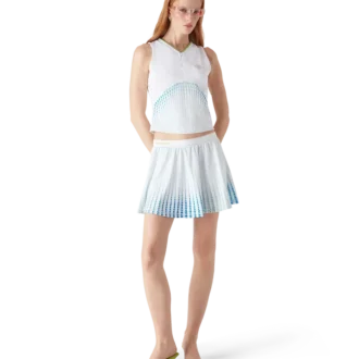 Top Racer cu imprimeu de tenis