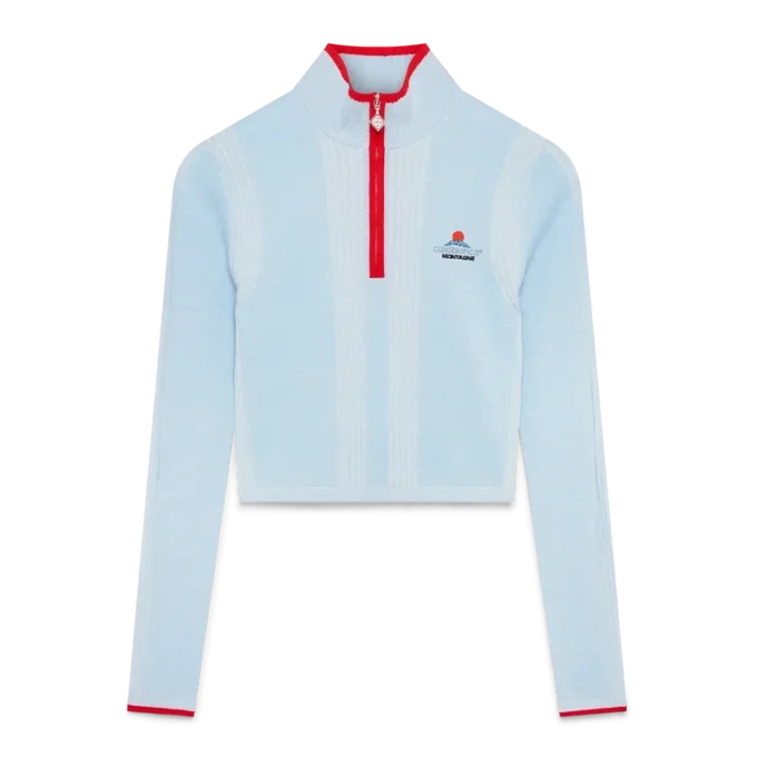 Top scurt de bază din lână merino pentru schi Top scurt de bază din lână merino pentru schi