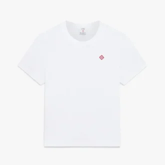 Tricou clasic cu mâneci scurte, pantaloni scurți, croială ajustată și patch brodat