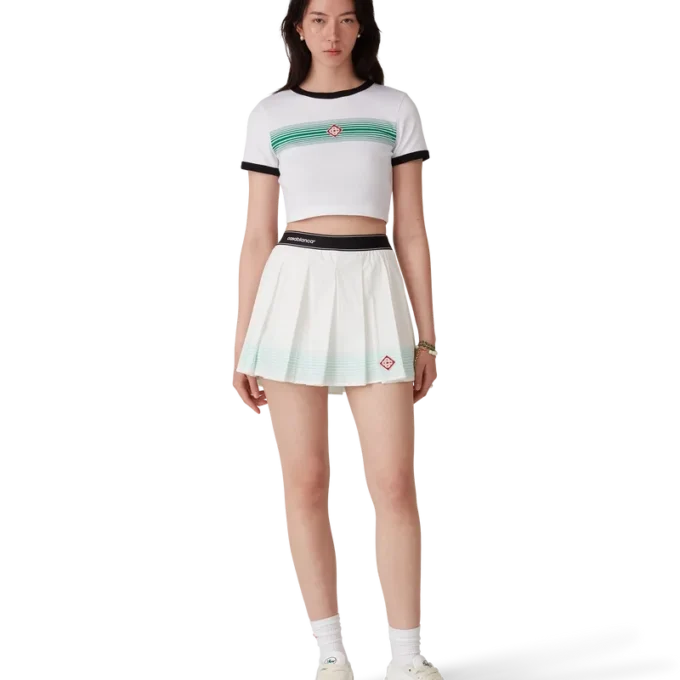 Tricou cu dungi degradate