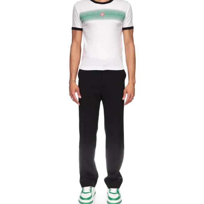 Tricou cu dungi degradate