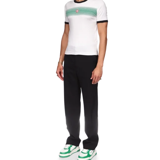 Tricou cu dungi degradate