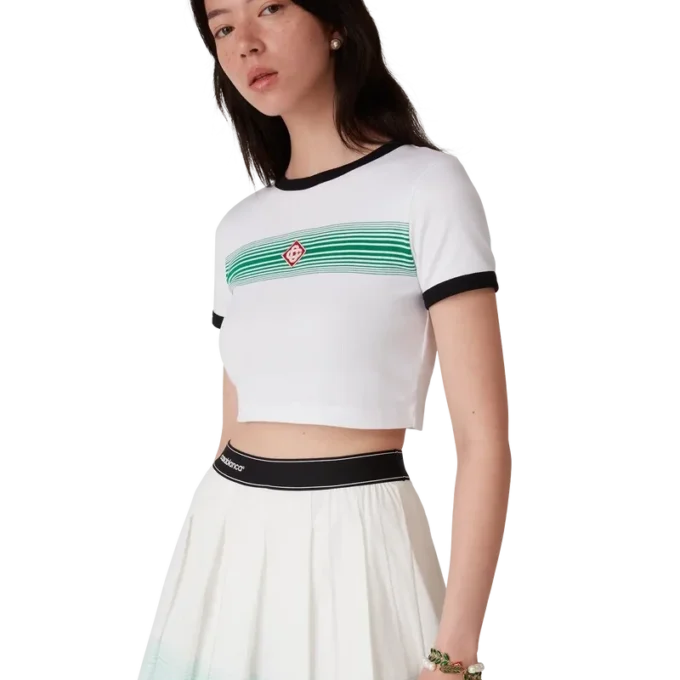 Tricou cu dungi degradate