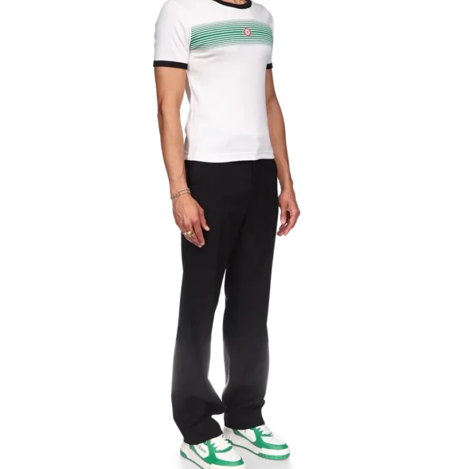 Tricou cu dungi degradate