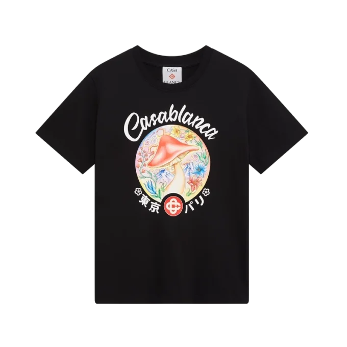 Tricou cu emblemă ciupercă