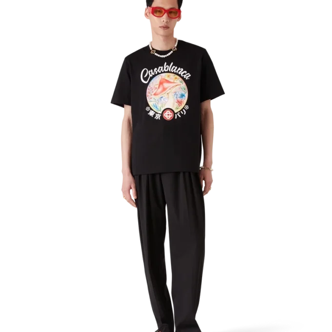 Tricou cu emblemă ciupercă