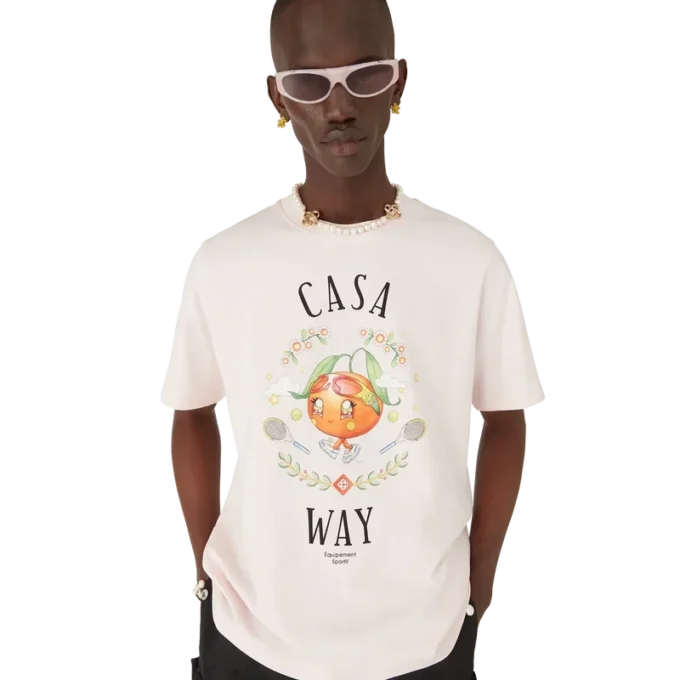 Tricou cu mânecă scurtă Casa Way Orange Mascot