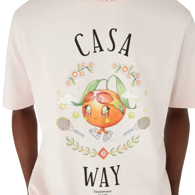Tricou cu mânecă scurtă Casa Way Orange Mascot