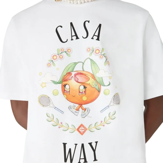 Tricou cu mânecă scurtă Casa Way Orange Mascot