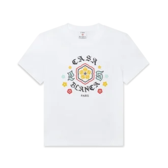 Tricou cu mânecă scurtă și croială ajustată, cu emblemă