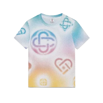 Tricou cu mânecă scurtă și croială ajustată, cu logo Halftone