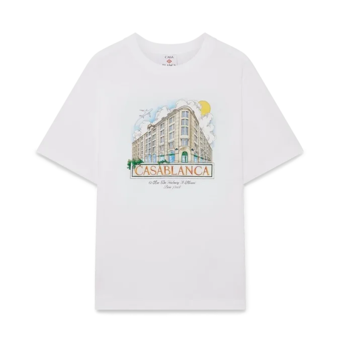 Tricou cu mânecă scurtă și imprimeu Paris Store