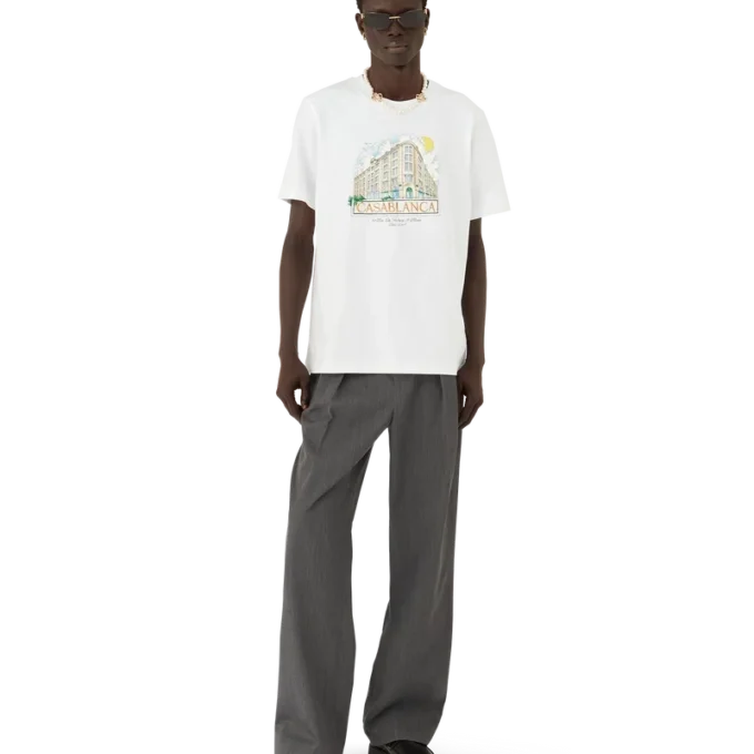 Tricou cu mânecă scurtă și imprimeu Paris Store