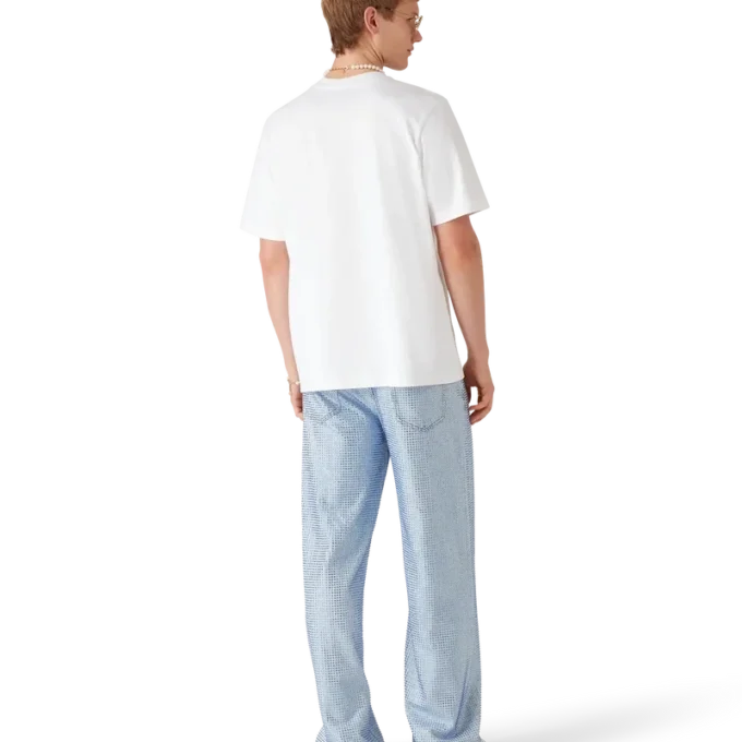 Tricou cu mânecă scurtă și logo Casa Way Orchid