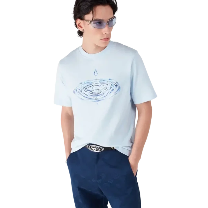 Tricou cu mânecă scurtă și logo Drip