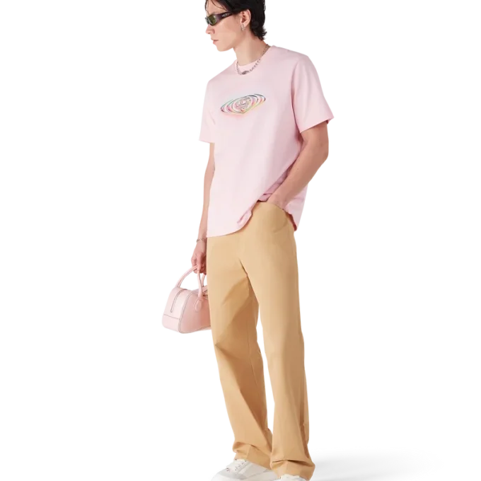 Tricou cu mânecă scurtă și logo Glass