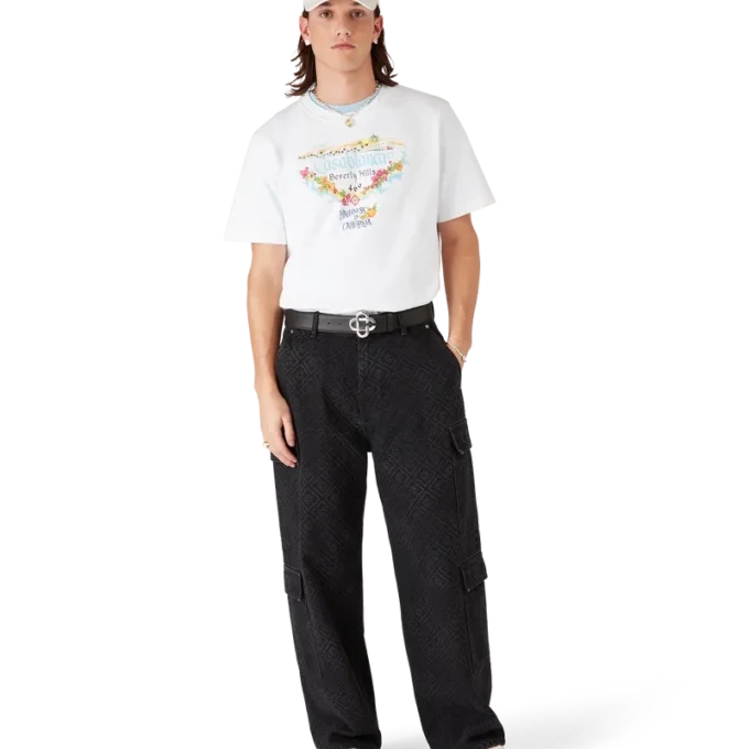 Tricou cu mânecă scurtă și logo imprimat Los Angeles Store