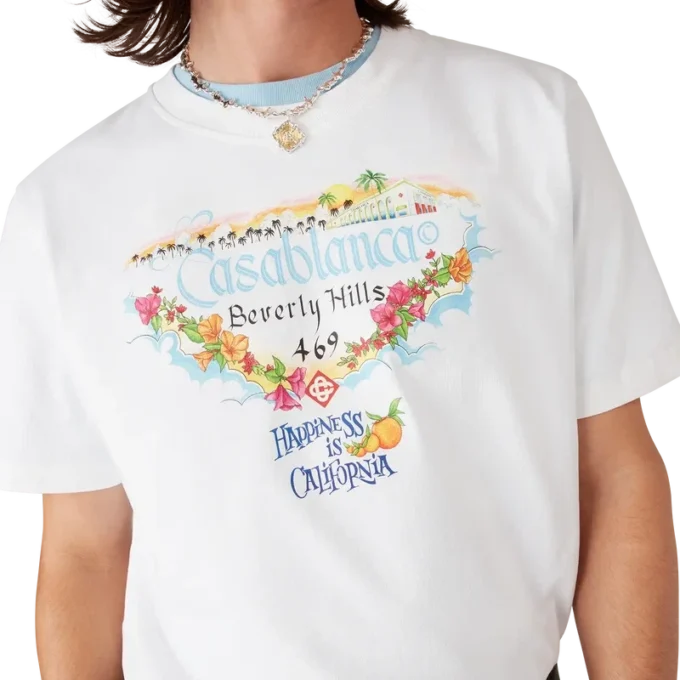 Tricou cu mânecă scurtă și logo imprimat Los Angeles Store