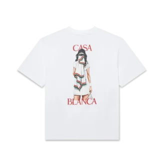 Tricou cu mânecă scurtă Tennis Girl în pantaloni scurți