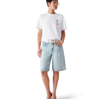 Tricou cu mânecă scurtă Tennis Girl în pantaloni scurți