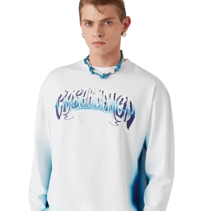 Tricou cu mâneci lungi Blue Fade