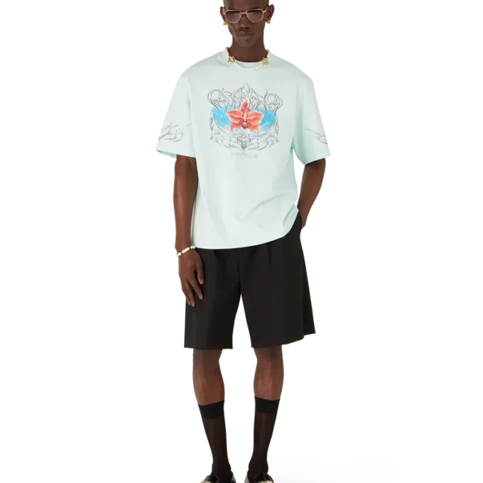 Tricou cu mâneci scurte și croi oversized Blades Tricou cu mâneci scurte și croi oversized Blades