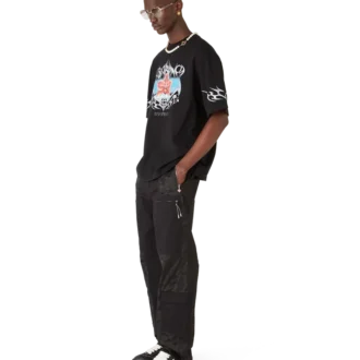 Tricou cu mâneci scurte și croi oversized Blades