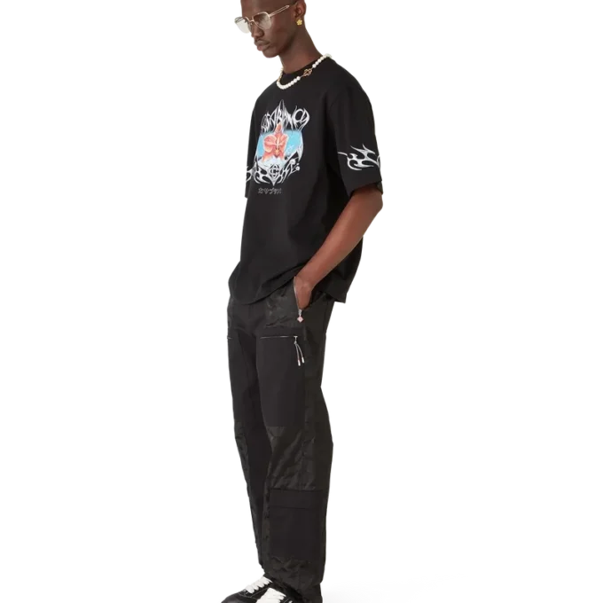 Tricou cu mâneci scurte și croi oversized Blades Tricou cu mâneci scurte și croi oversized Blades