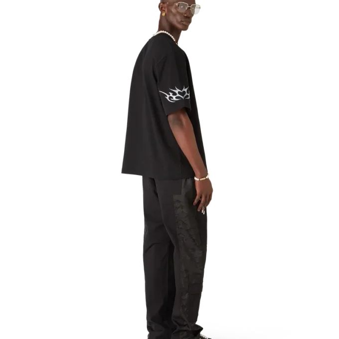 Tricou cu mâneci scurte și croi oversized Blades Tricou cu mâneci scurte și croi oversized Blades