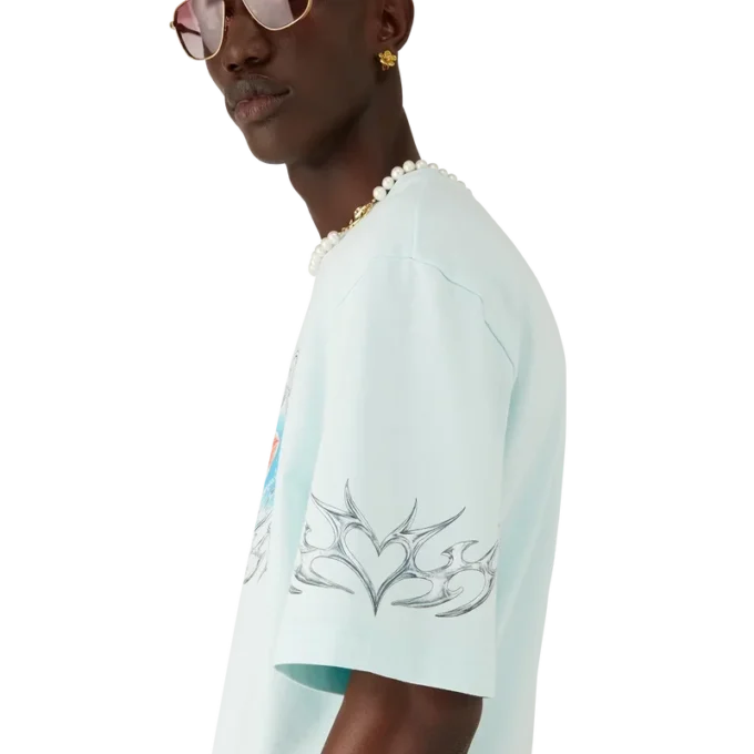 Tricou cu mâneci scurte și croi oversized Blades Tricou cu mâneci scurte și croi oversized Blades