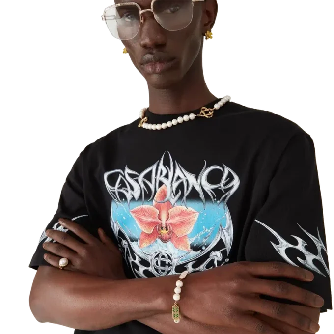 Tricou cu mâneci scurte și croi oversized Blades Tricou cu mâneci scurte și croi oversized Blades