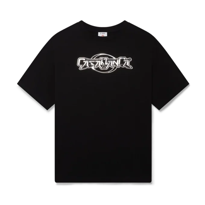 Tricou cu mâneci scurte și croi oversized Casablanca Chrome