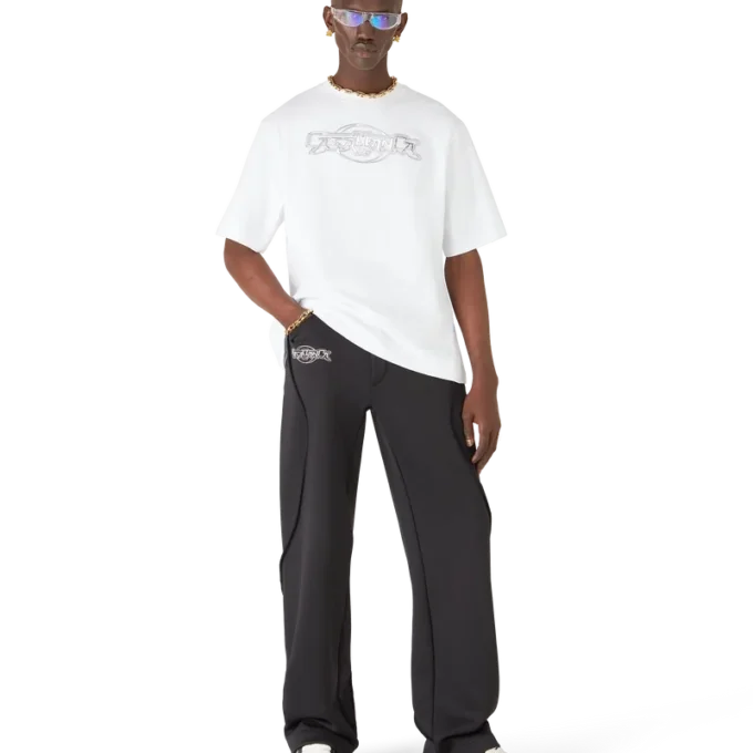 Tricou cu mâneci scurte și croi oversized Casablanca Chrome