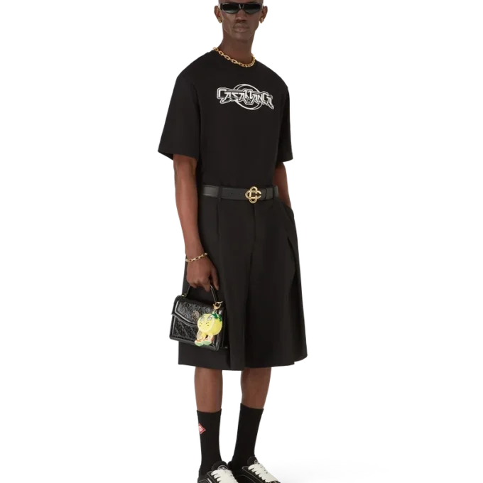 Tricou cu mâneci scurte și croi oversized Casablanca Chrome