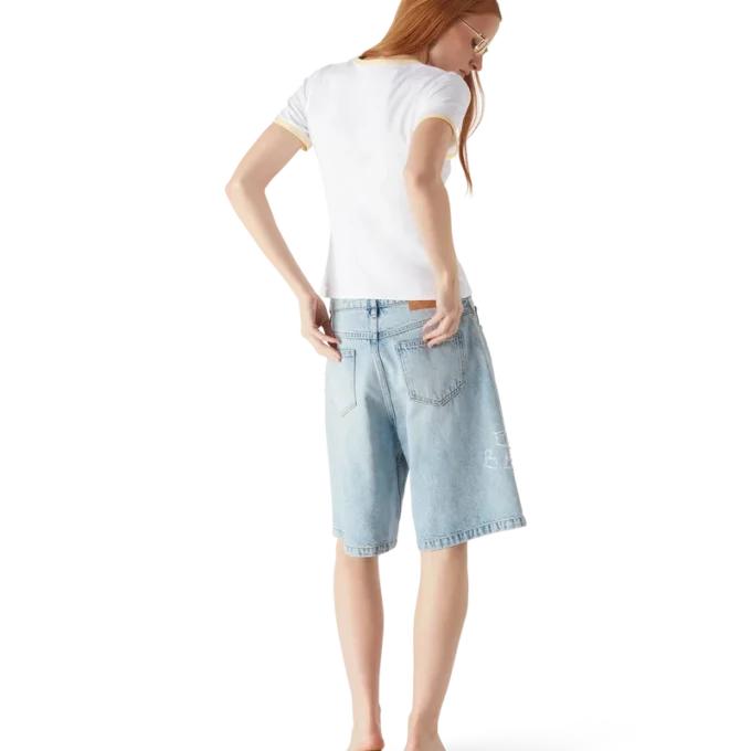 Tricou cu mâneci scurte și guler în formă de U Beyond Destiny Tricou cu mâneci scurte și guler în formă de U Beyond Destiny