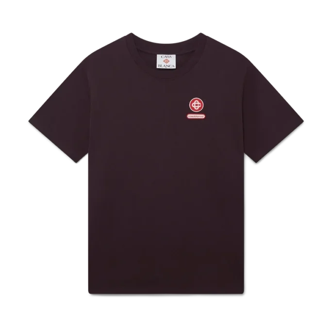 Tricou cu mâneci scurte și patch cu logo