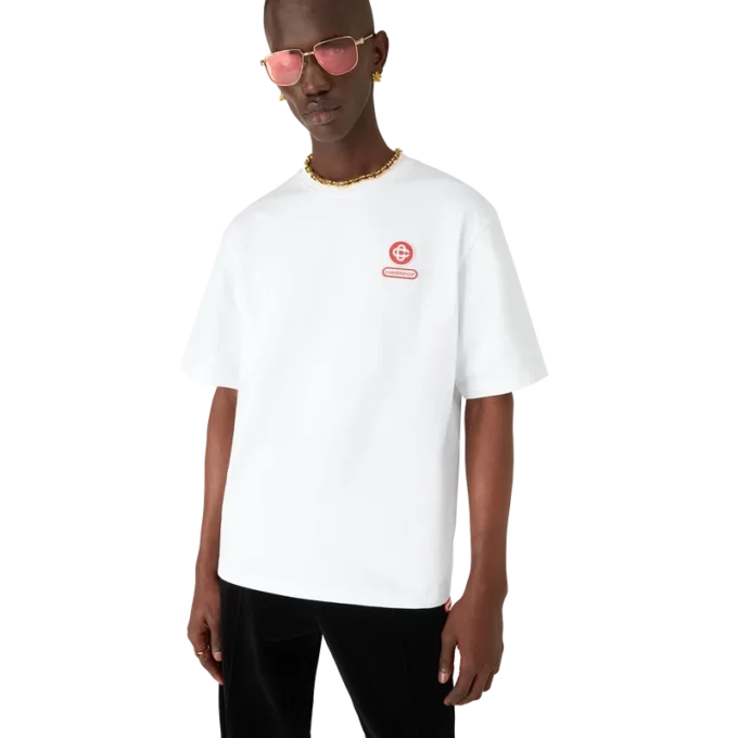 Tricou cu mâneci scurte, oversized, cu patch cu logo