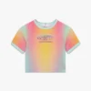 Tricou cu mâneci scurte pentru bebeluși, cu imprimeu gradient de sticlă Tricou cu mâneci scurte pentru bebeluși, cu imprimeu gradient de sticlă