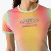 Tricou cu mâneci scurte pentru bebeluși, cu imprimeu gradient de sticlă Tricou cu mâneci scurte pentru bebeluși, cu imprimeu gradient de sticlă