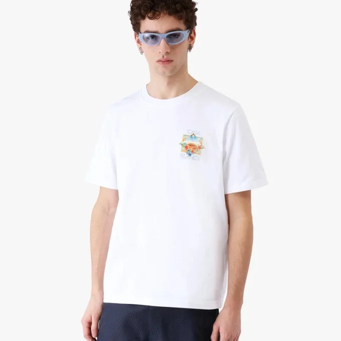 Tricou cu mâneci scurte White Flower Court Icon