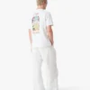Tricou cu mâneci scurte White Tennis Landscape în pantaloni scurți