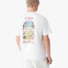 Tricou cu mâneci scurte White Tennis Landscape în pantaloni scurți