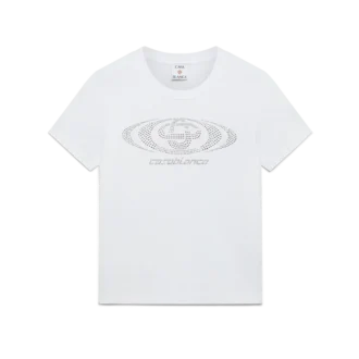 Tricou cu pantaloni scurți și logo Crystal Warped