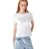 Tricou cu pantaloni scurți și logo Crystal Warped