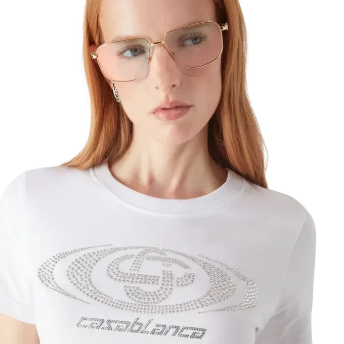 Tricou cu pantaloni scurți și logo Crystal Warped