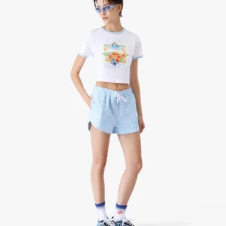 Tricou cu pantaloni scurți pentru bebeluși Tennis Landscape Ringer Tricou cu pantaloni scurți pentru bebeluși Tennis Landscape Ringer