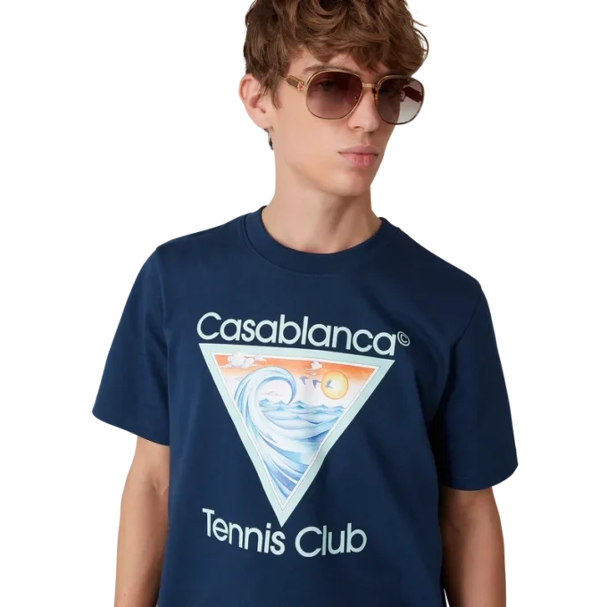Tricou cu simbolul clubului de tenis Tricou cu simbolul clubului de tenis