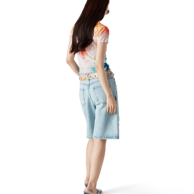 Tricou din plasă cu imprimeu Tie Dye „Surf Trip” Tricou din plasă cu imprimeu Tie Dye „Surf Trip”