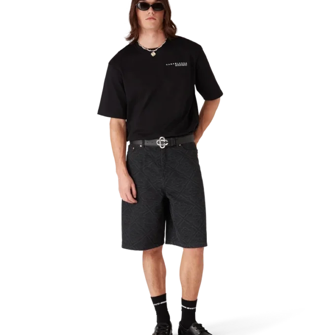 Tricou oversized cu mânecă scurtă Glitch Orchid