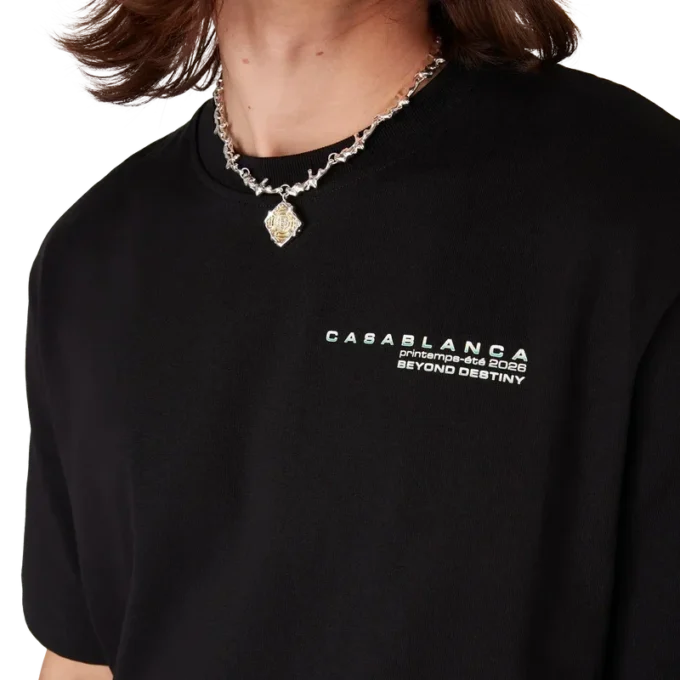 Tricou oversized cu mânecă scurtă Glitch Orchid